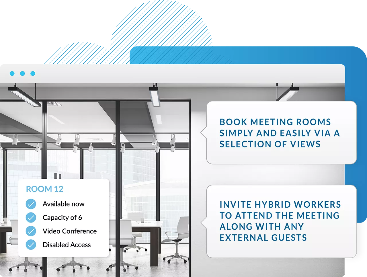 Cloudbooking hybrid work software - meeting room booking