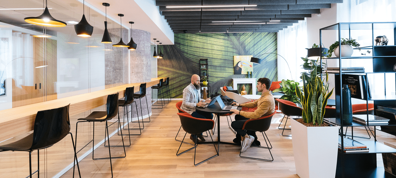 employees enjoying a connected workplace