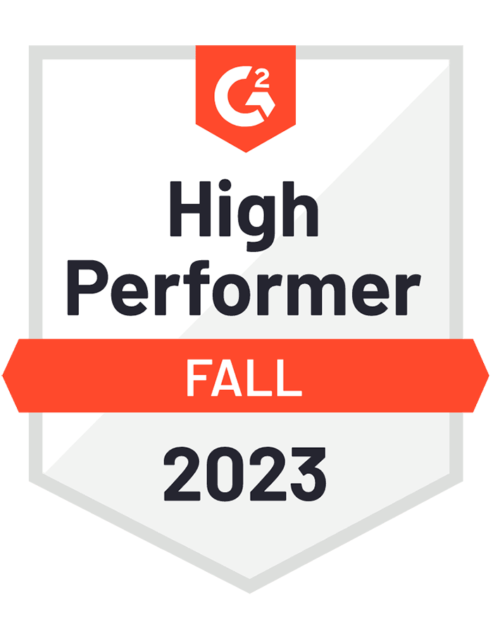 Cloudbooking G2 Fall High Performer 2023